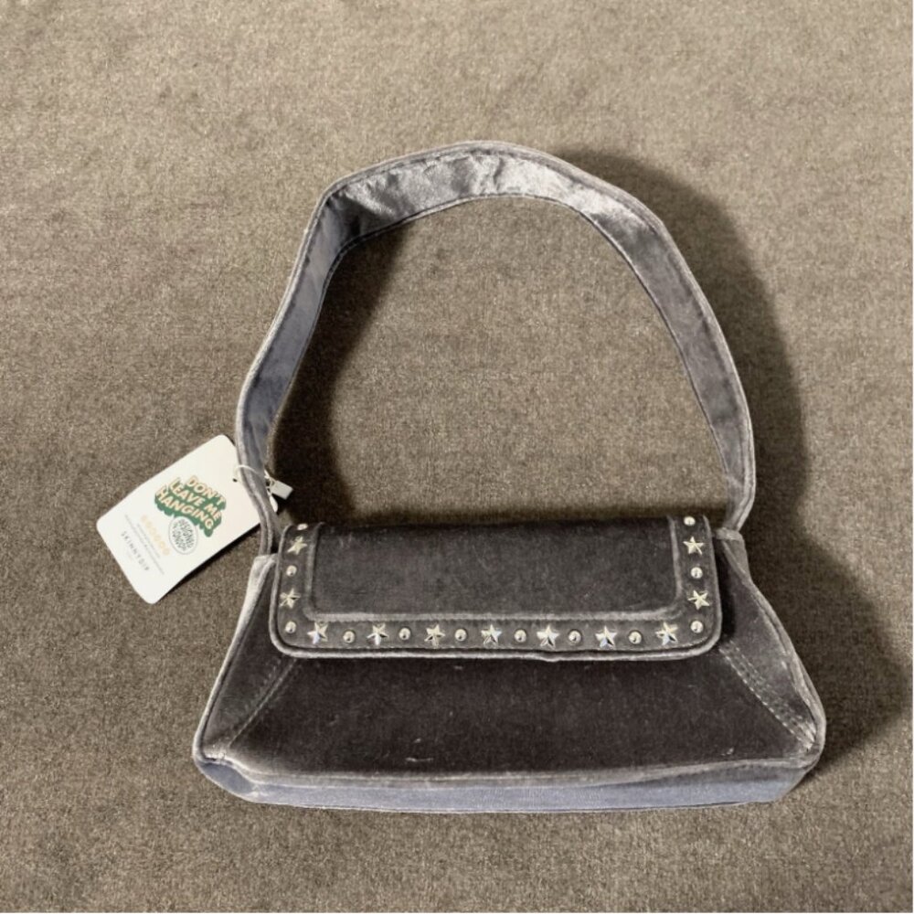 Skinnydip London Star Stud Shoulder Bag Silver/Grey